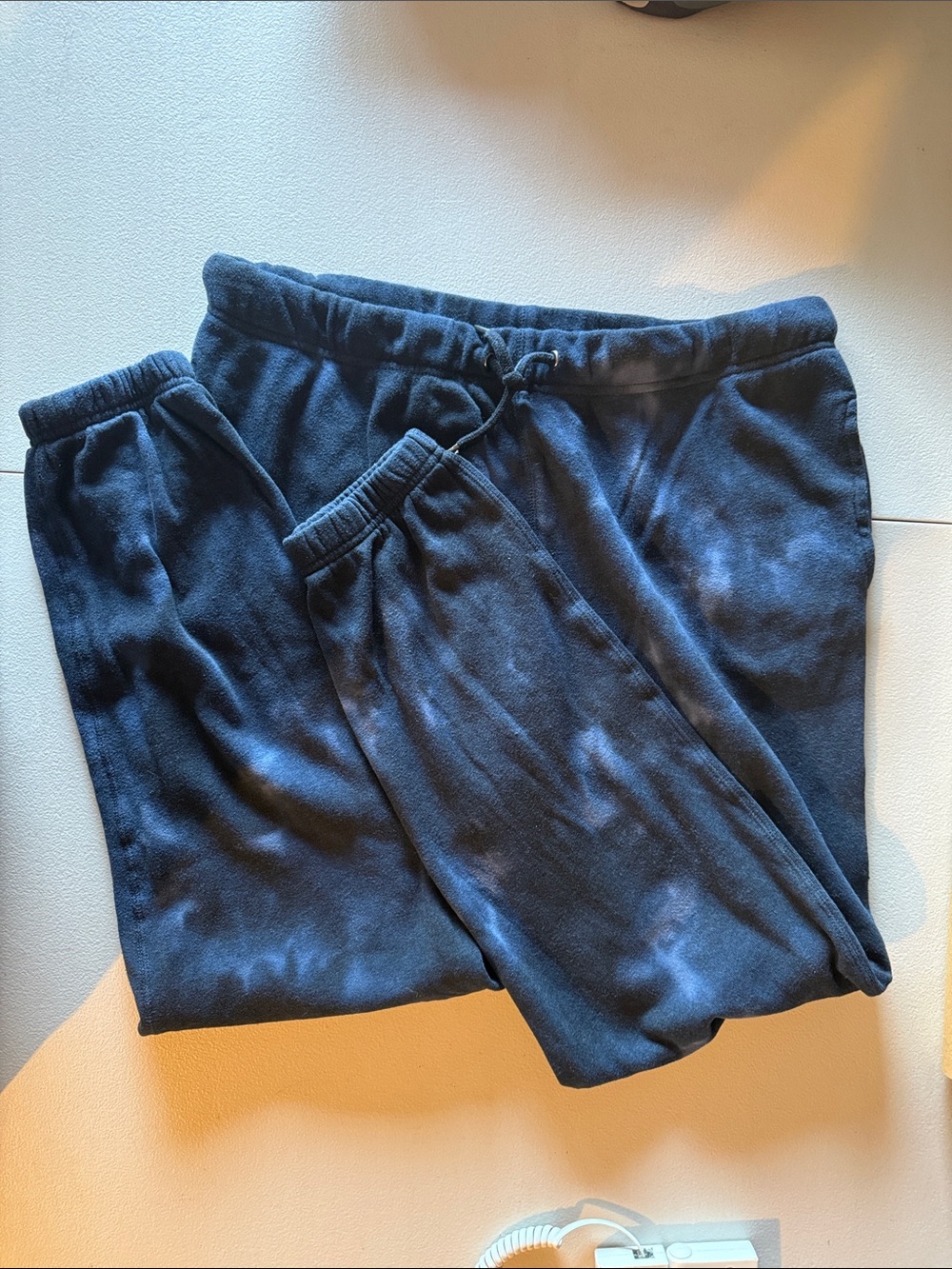 Yummy Dark Navy Tie-Dye Sweatpants Size L